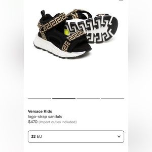 Versace brand new sandals 32